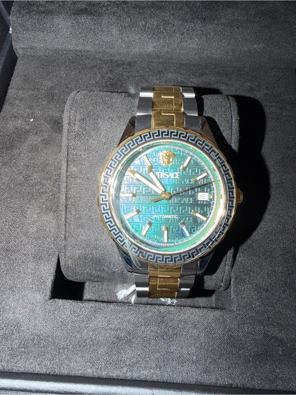 Versace Silver and Gold Bracelet Links with Tag